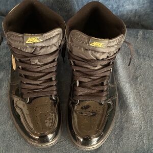 Jordan patent leather high tops to be treated